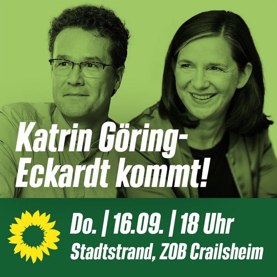 Katrin Göring-Eckardt kommt